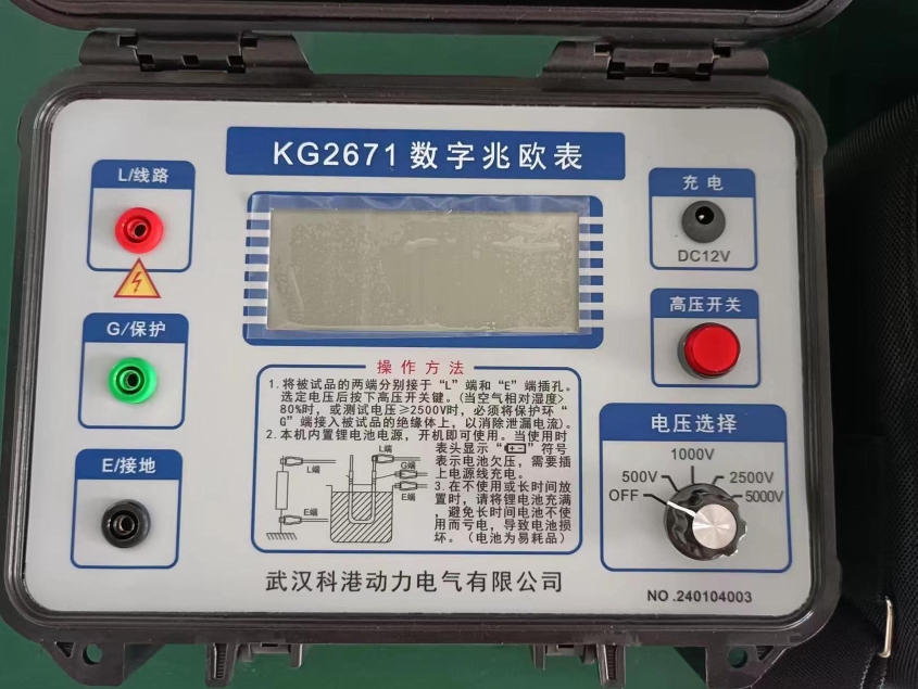 天津电厂订购科港动力数字兆欧表一台